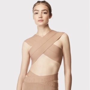 Herve Bandage Top, tan, small, new without tag
